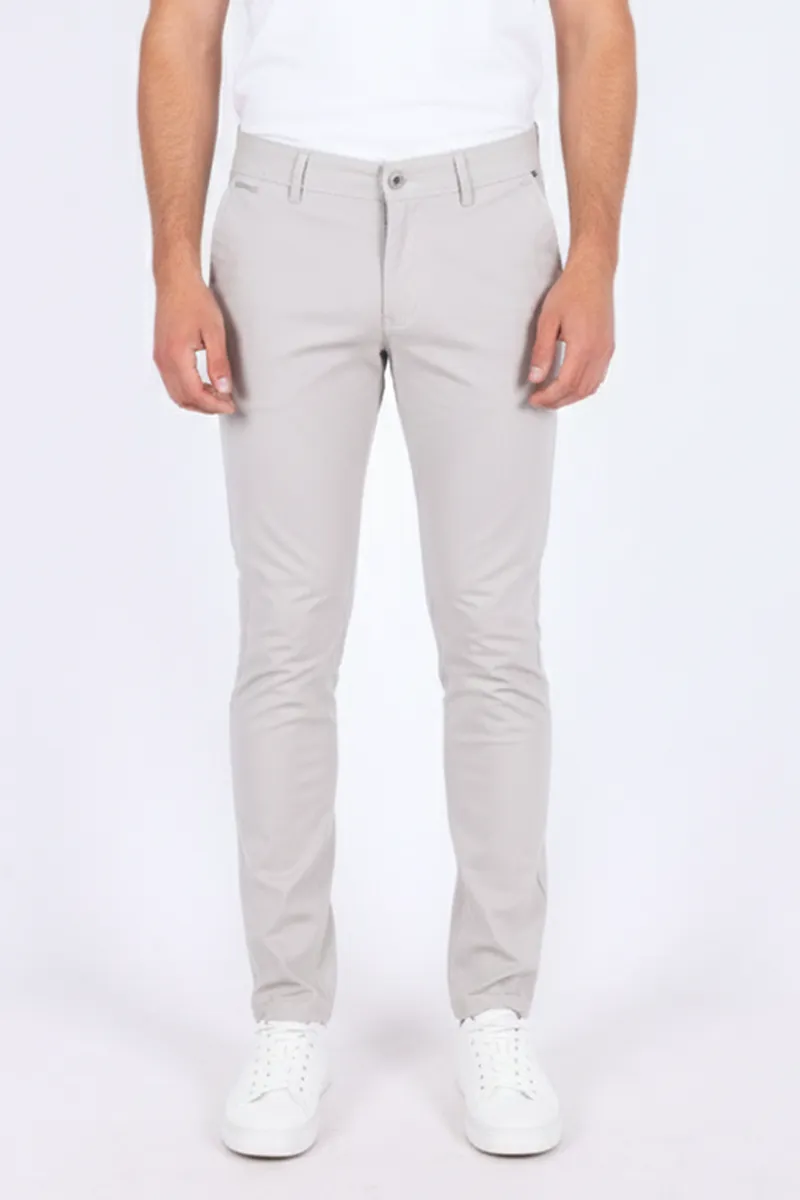 Men's Cotton Blend Regular Fit Striped Trousers CLMT17LIG32