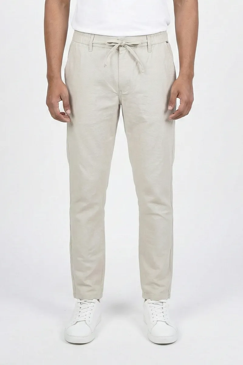 Men's Cotton Blend Regular Fit Solid Trousers CLMT24CRE38