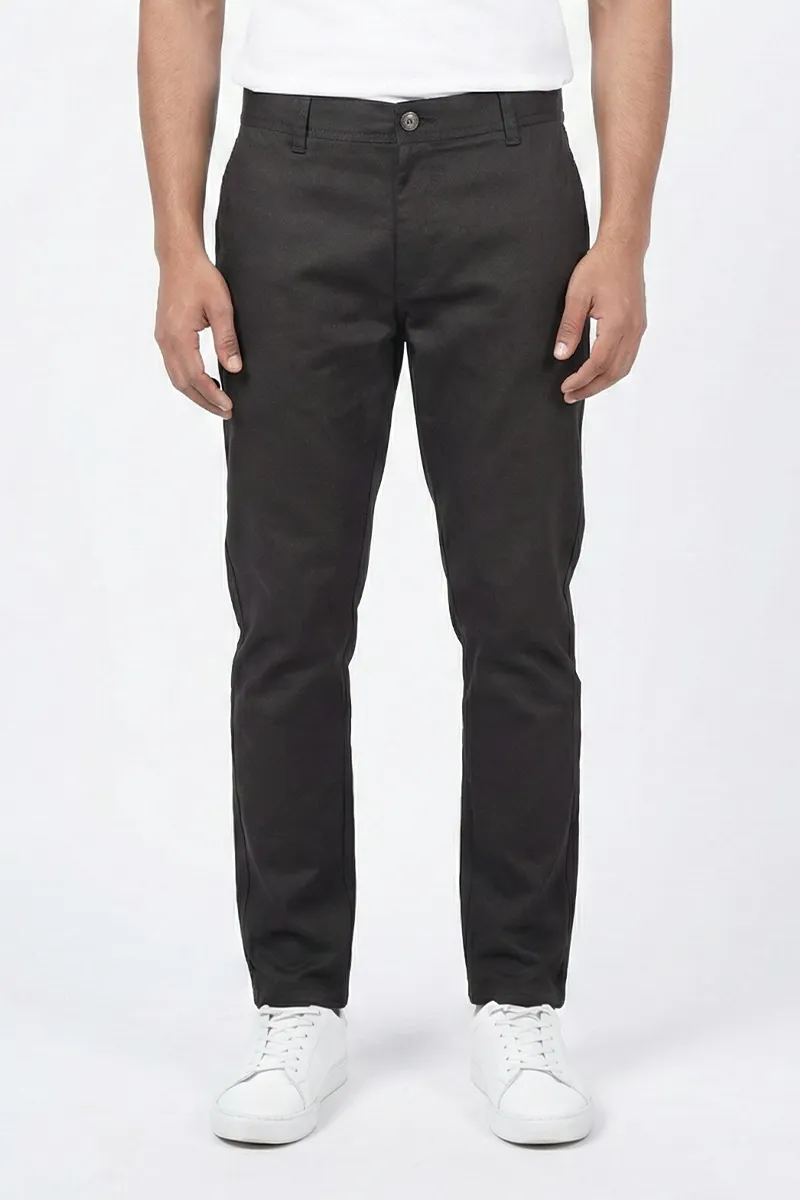 Men's Cotton Blend Regular Fit Solid Trousers CLMT25BRO38