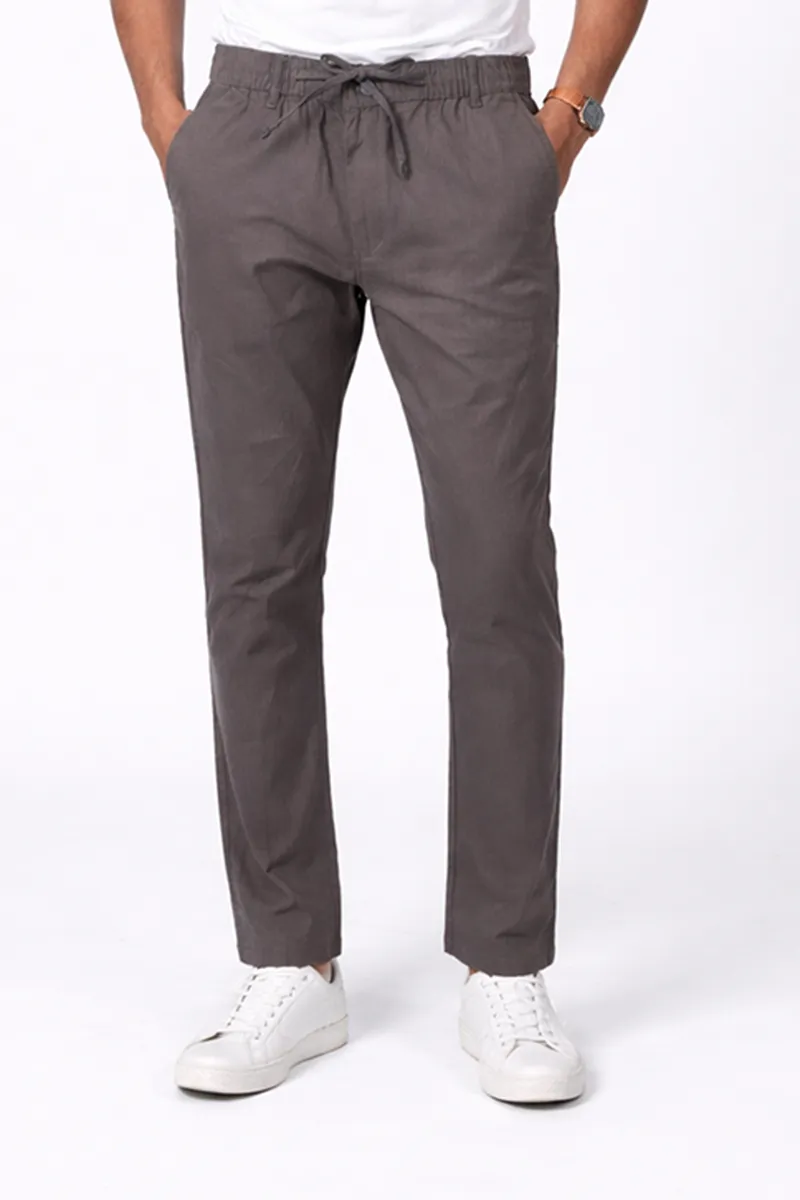 Cotton Regular Fit Solid Trousers for Men