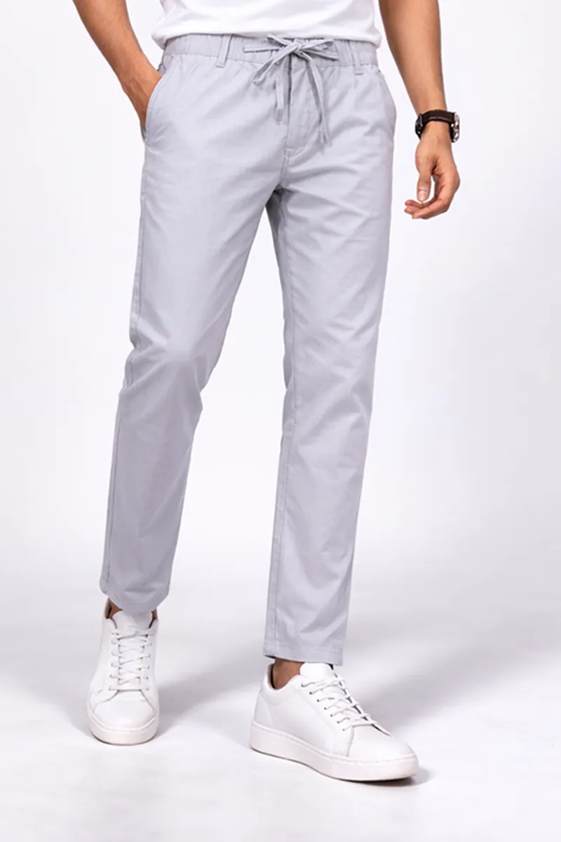 Cotton Regular Fit Solid Trousers for Men