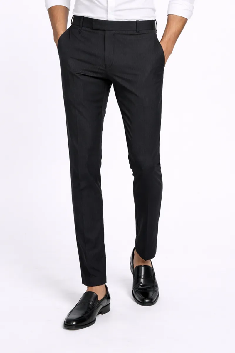 Cotton Regular Fit Striped Trousers for Men