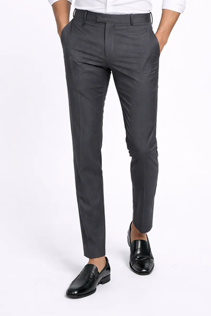 Cotton Regular Fit Striped Trousers for Men
