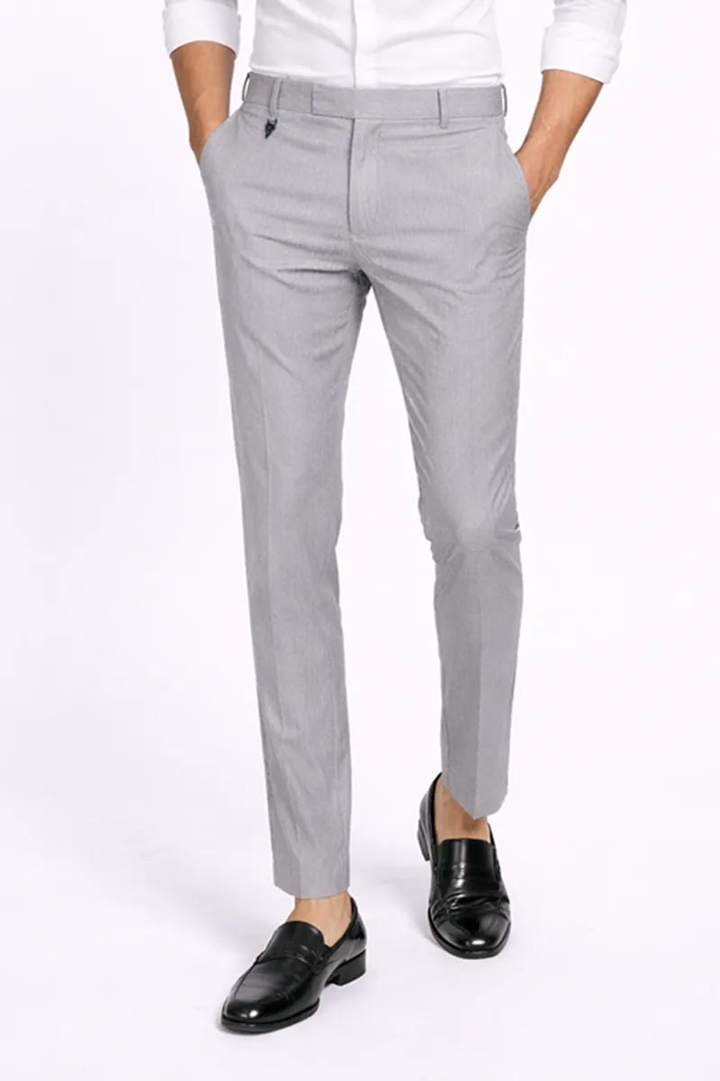 Cotton Regular Fit Striped Trousers for Men