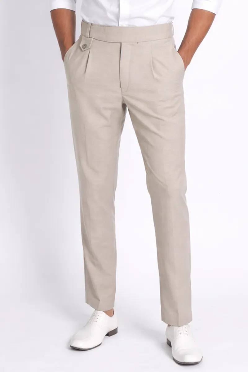 Cotton Regular Fit Gurkha Pants for Men CLMT40BEI36