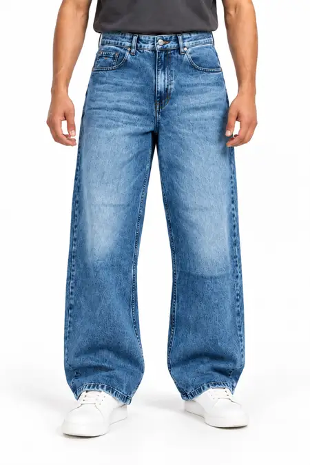 Men's Casual Baggy Fit Denim Jeans