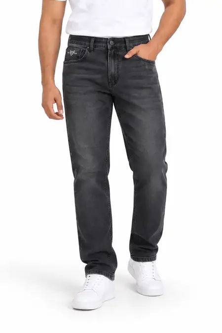 Men's Slim Fit Mid-Rise Denim Jeans