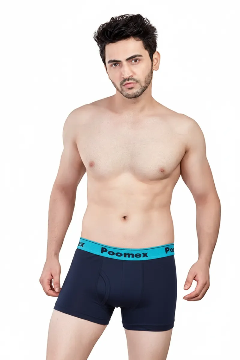 Men's Cotton Solid Elegant Trunks CLMTR001NAV80
