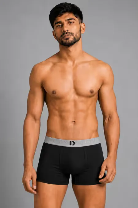 Men's Cotton Anti Microbial Finish Elate Trunk CLMTR002BLAL