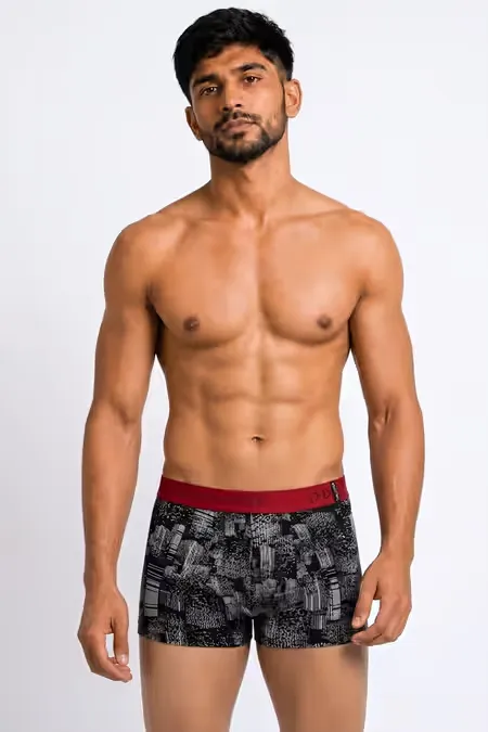 Men's Cotton Anti Microbial Finish Zest Trunk CLMTR006BLAL