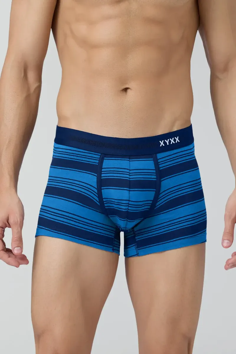 Men's Self Design Combed Cotton Trunk CLMTR012BLUL