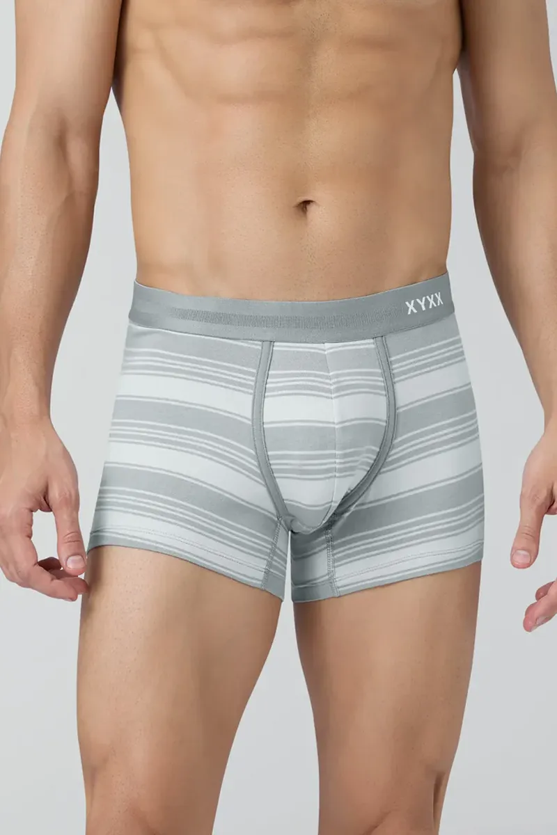 Men's Self Design Combed Cotton Trunk CLMTR012GREXL