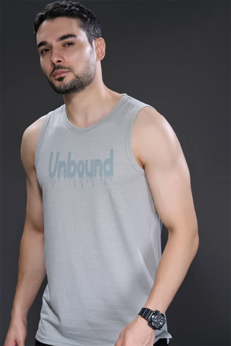 Men's Printed Cotton Lycra Tank Top
