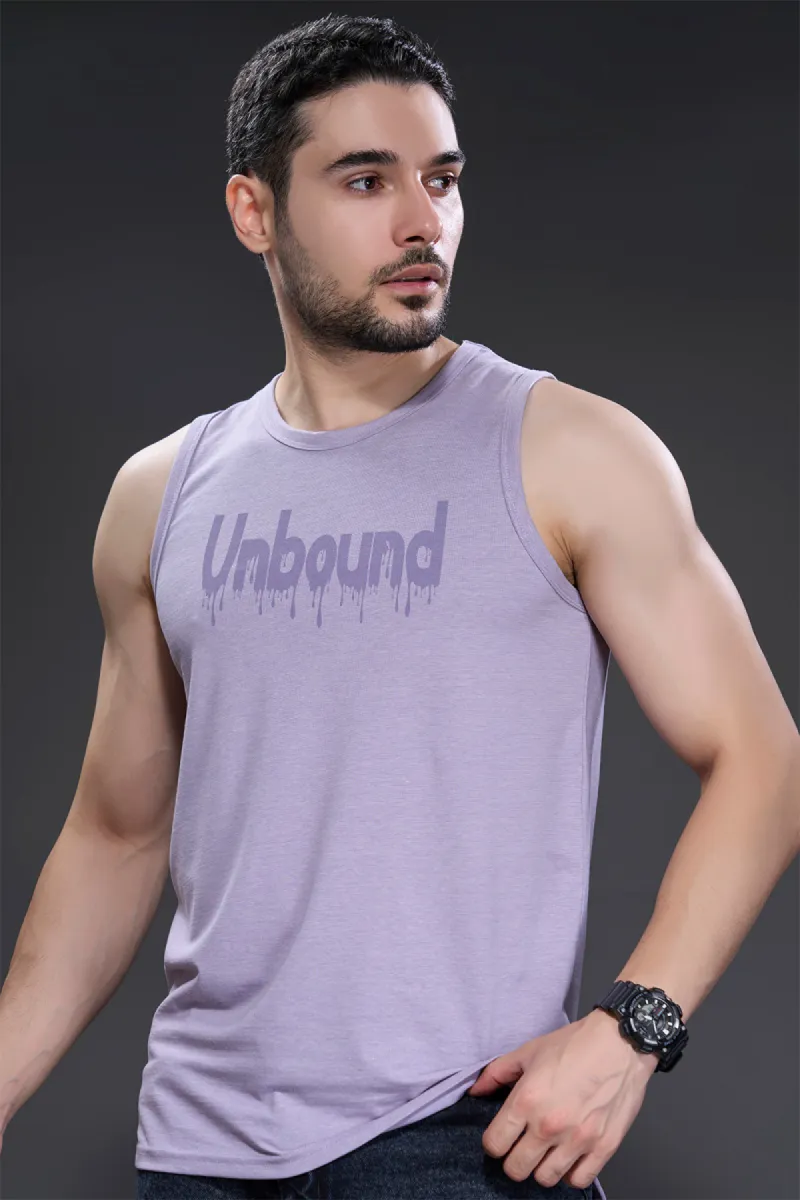 Men's Printed Cotton Lycra Tank Top