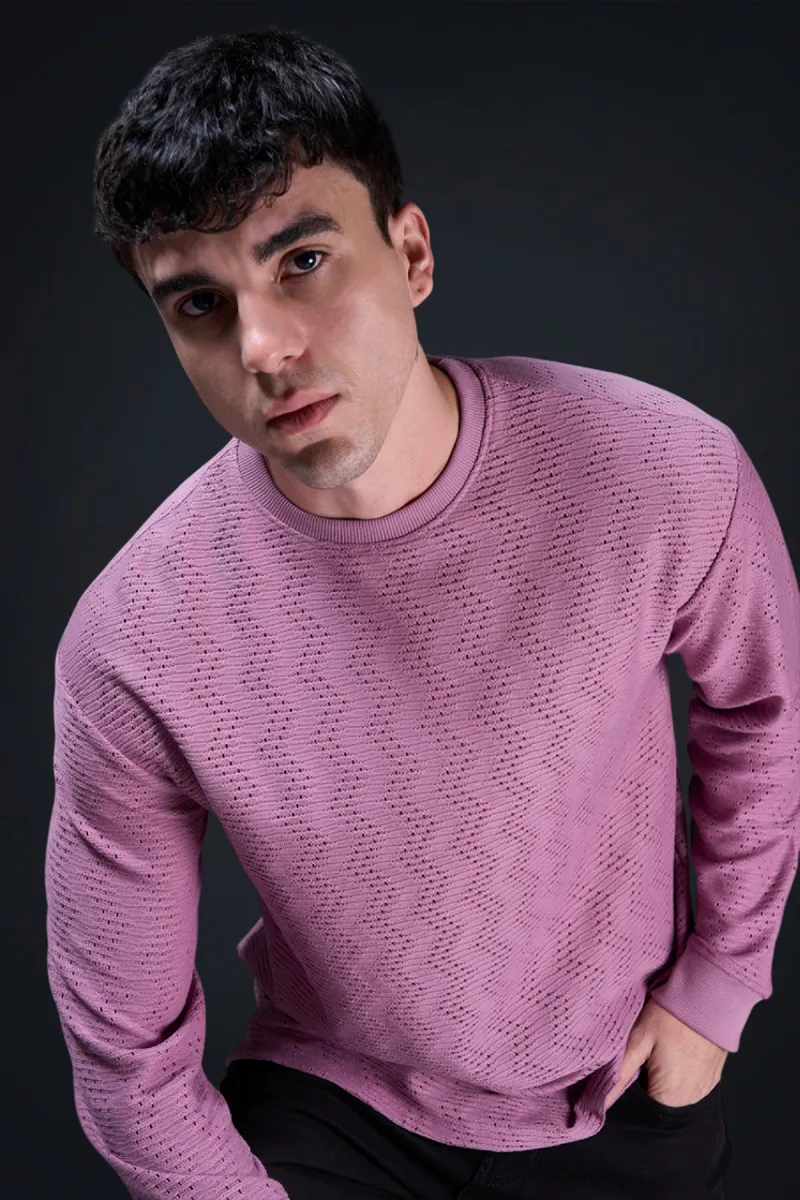 Men's Cotton Self Design Casual T-shirt CLMTS12PIN44 Baeficker