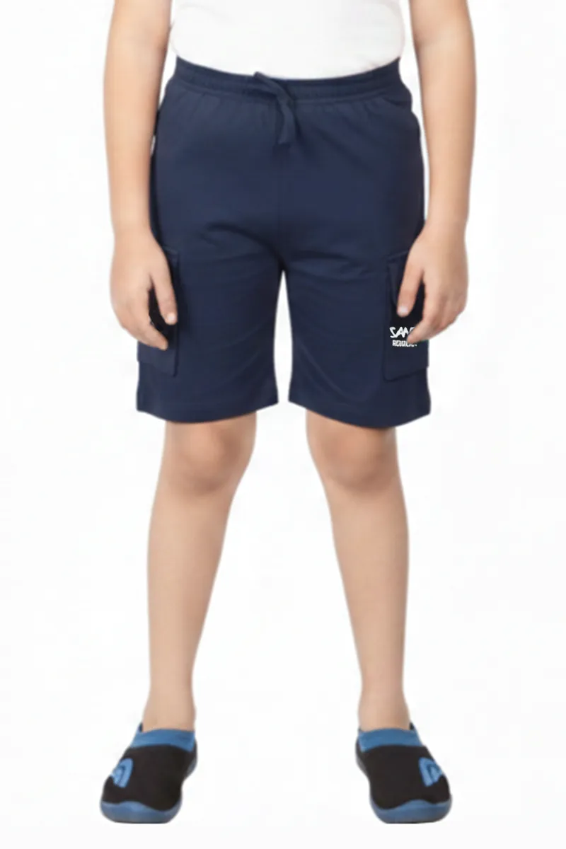 Cotton Shorts for Boys - Navy Blue