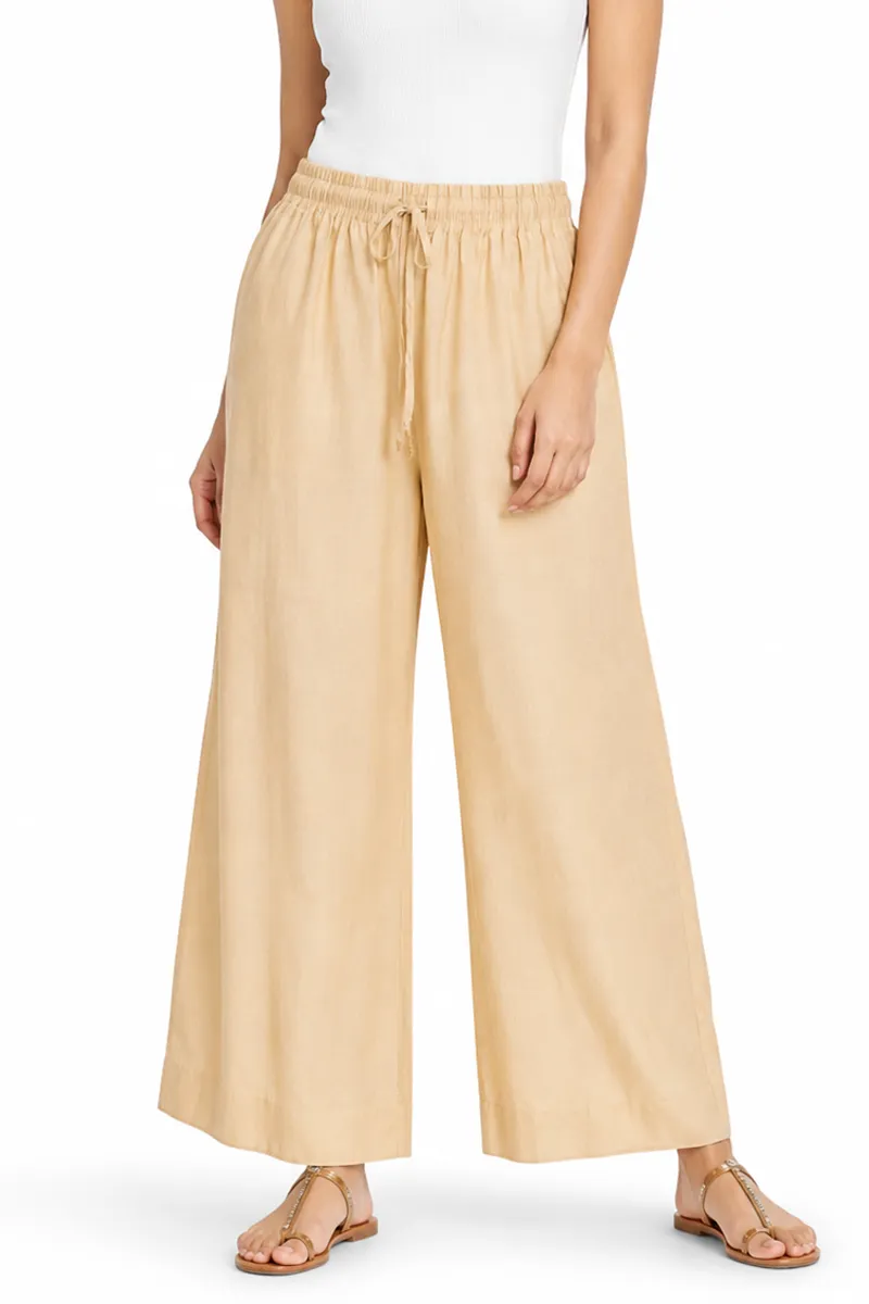 Rayon Solid Palazzo for Women