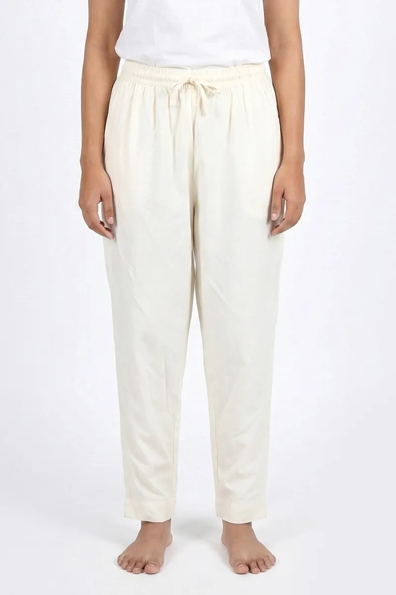 Cotton Solid Kurti Pant for Women CLW00096CREXXL