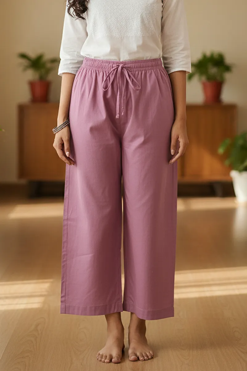 Cotton Solid Palazzo for Women CLW00098DUSPINXXL