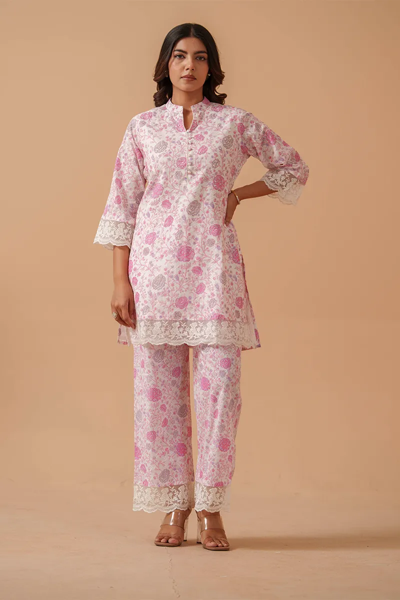 Cotton Floral Printed Co-ord Set for Women 