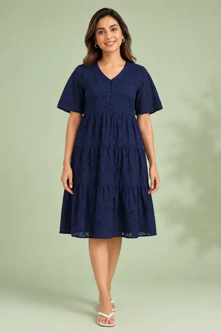 Cotton Chikankari Top for Women