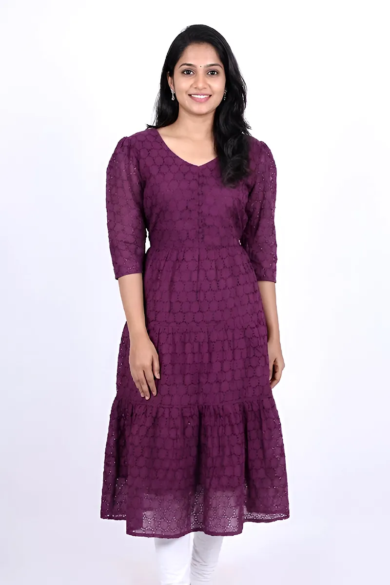 Cotton Chikankari Top for Women 