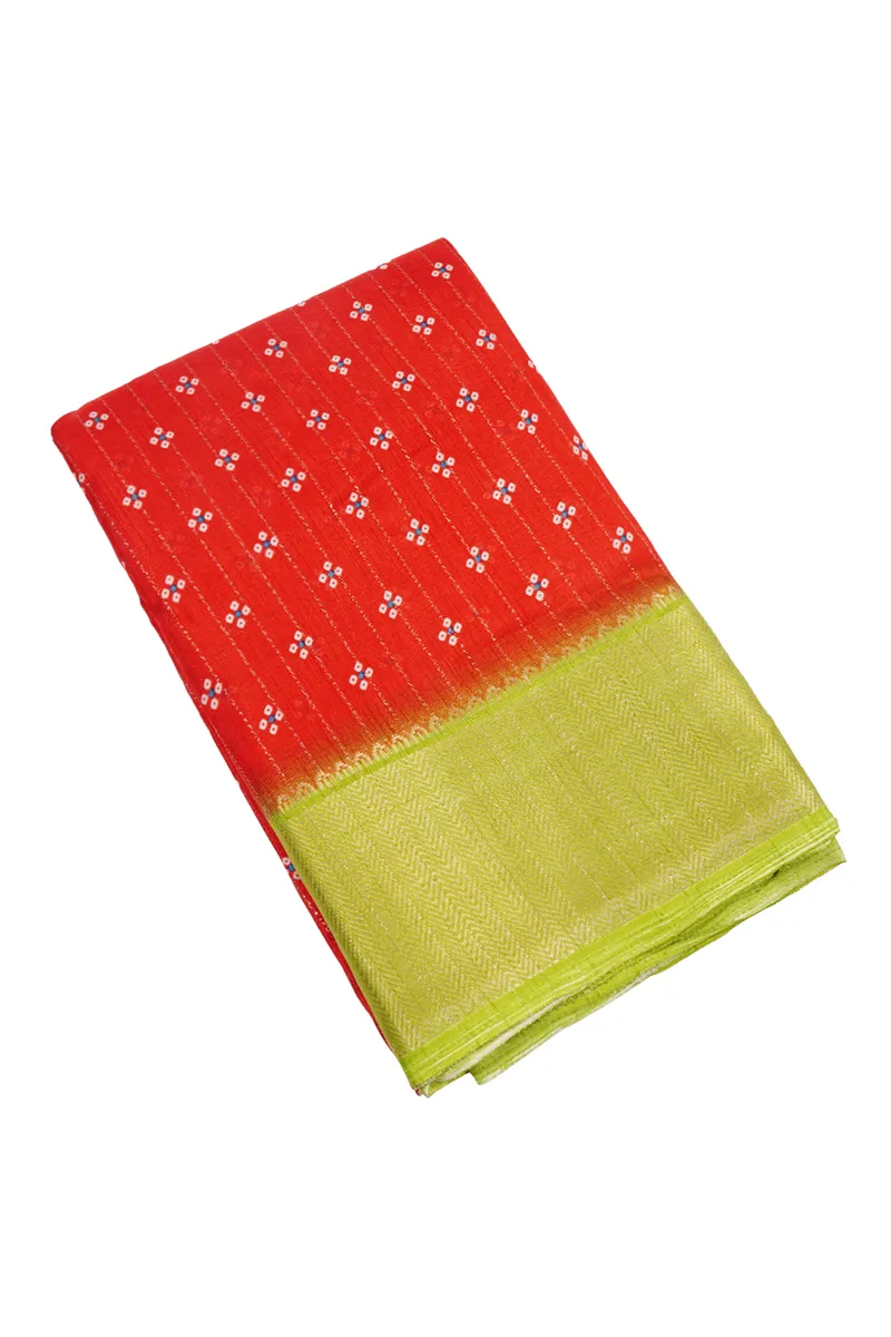 Vichithra Silk Printed & Sequined Saree for Women CLW00359CORFRESIZ