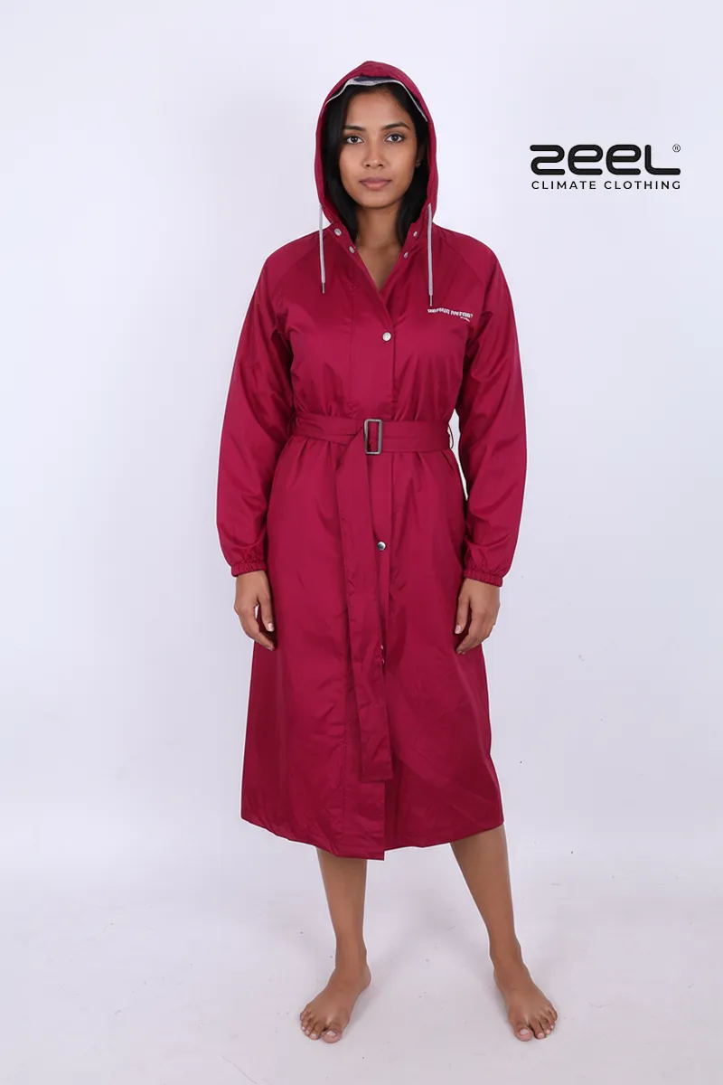 PVC Waterproof Solid Raincoat for Women CLW00390MAG46