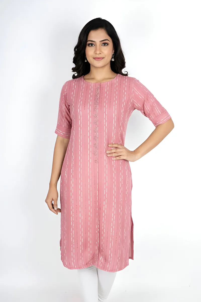 Cotton Printed Kurti for Women CLW00400DUSPINXL