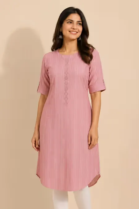 Cotton Printed Kurti for Women CLW00400DUSPINM