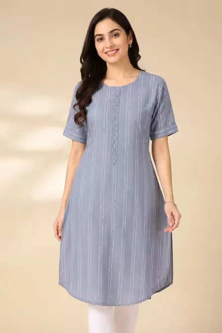 Cotton Printed Kurti for Women CLW00400GRE2L