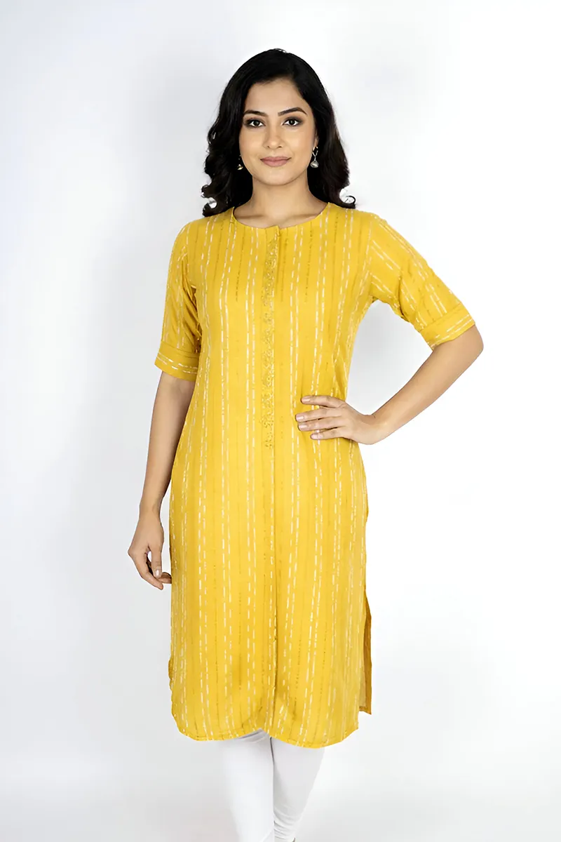 Cotton Printed Kurti for Women CLW00400MUSXL