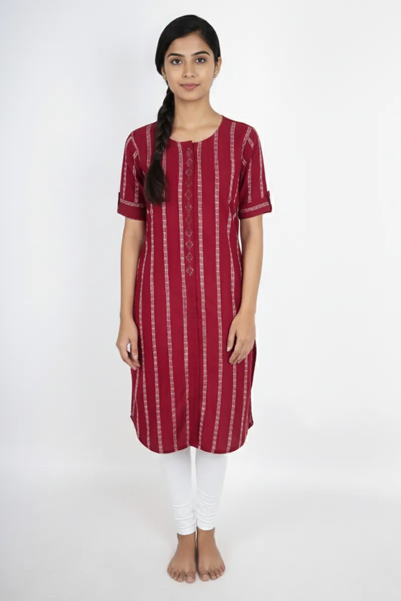 Cotton Printed Kurti for Women CLW00401WINXL