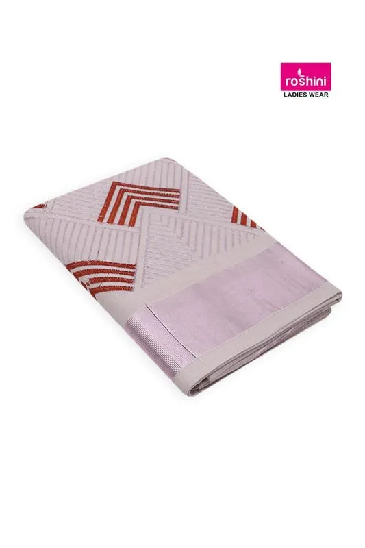 Rose Tissue Embroidered Saree for Women CLW00409BROFRESIZ