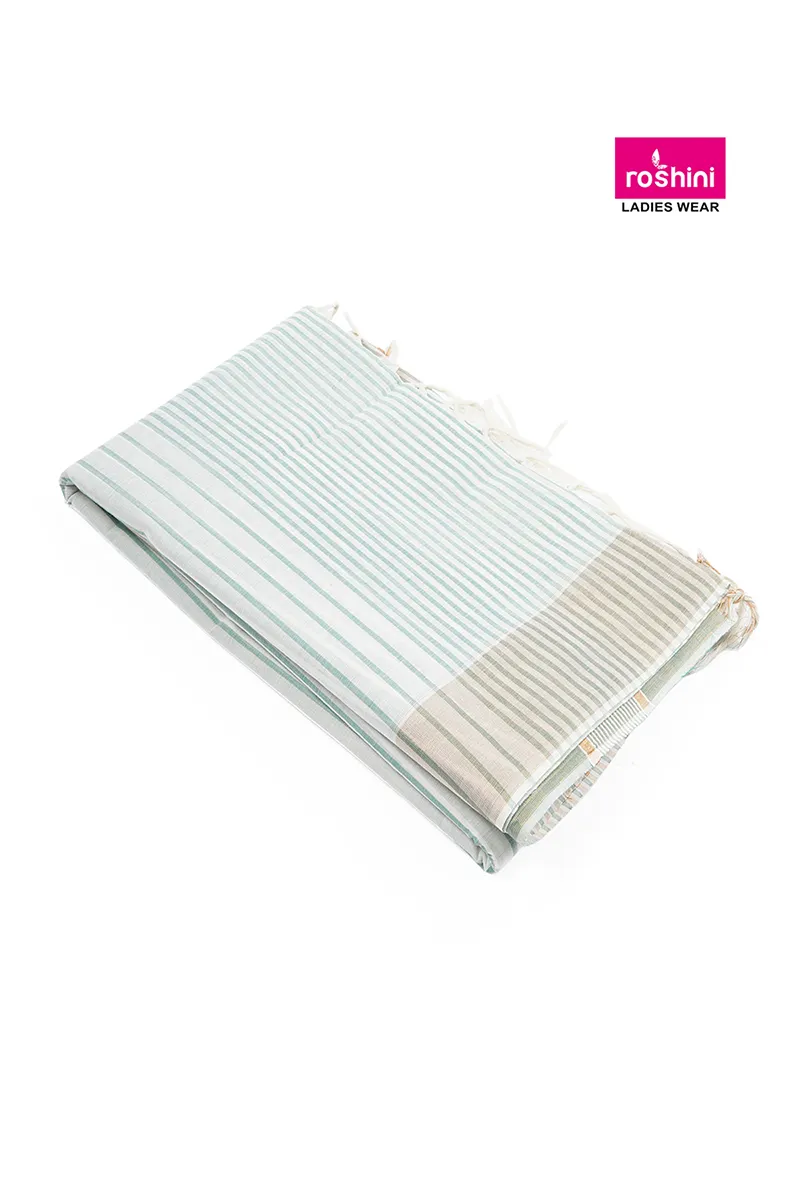 Tissue Woven Striped Saree for WomenCLW00417GREFRESIZ