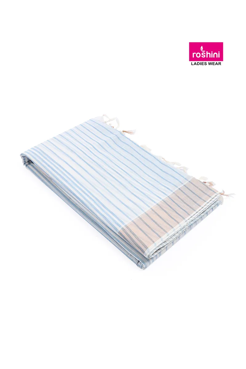 Tissue Woven Striped Saree for Women