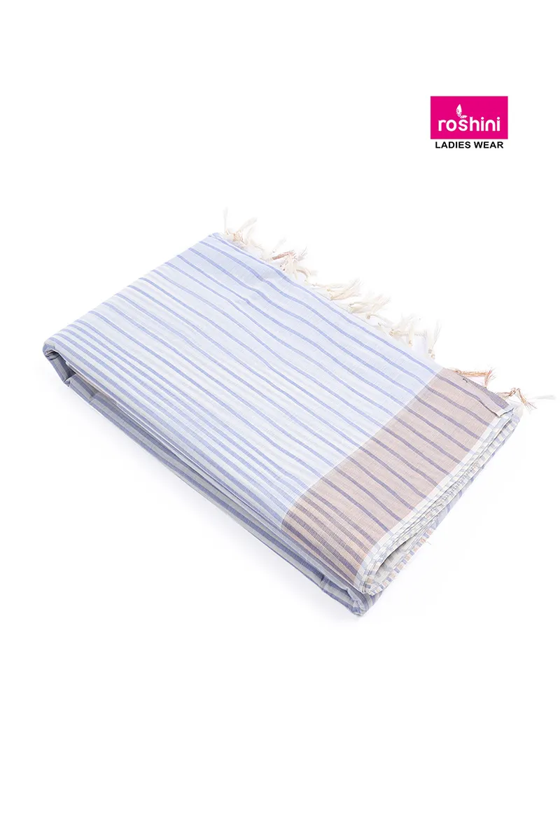 Tissue Woven Striped Saree for Women