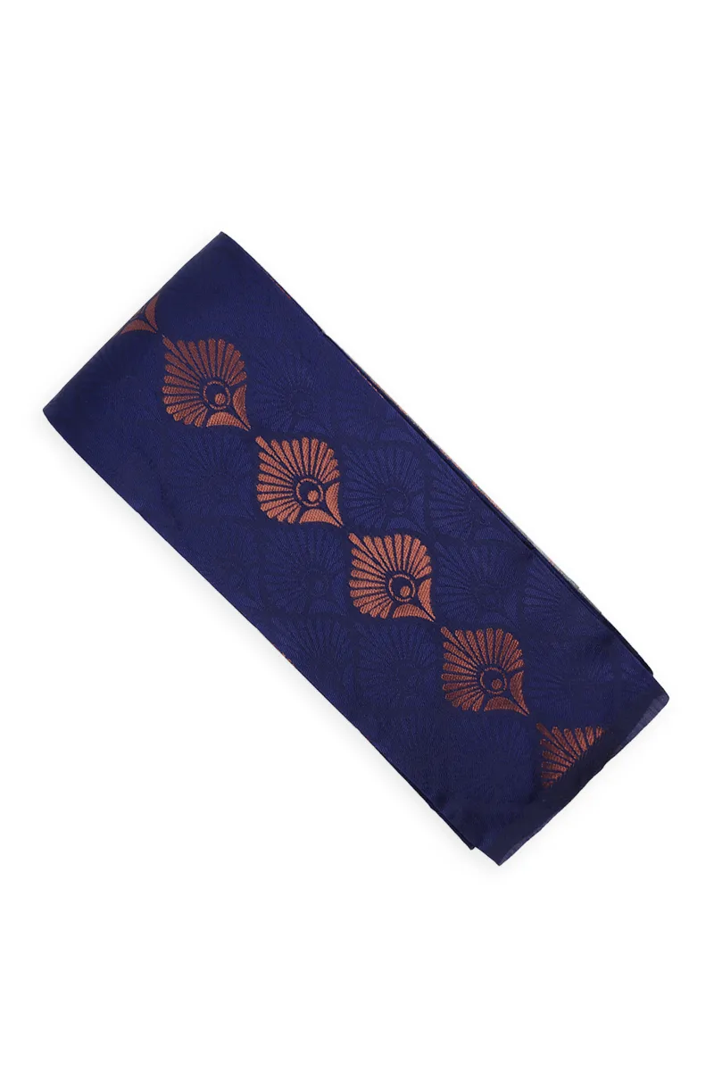 Art Silk Woven Design Saree with Unstitched Blouse for Women CLW00474NAVBLUFRESIZ