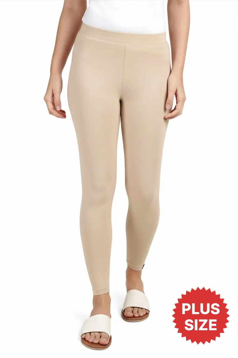 Cotton Stretchable Ankle Length Leggings for Women CLW00521SKI4XL