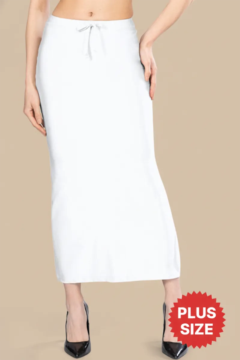 Cotton Lycra Solid Shapewear for Women CLW00525WHI3XL