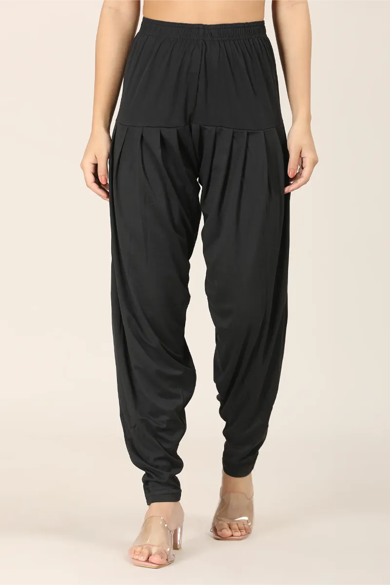 Cotton Solid Patiala Pant for Women 