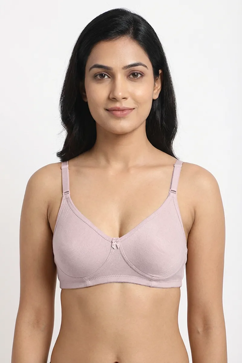 Nysini Cotton Solid Encircled Full Coverage Non- Padded Bra for Women  CLW00597MAU34C