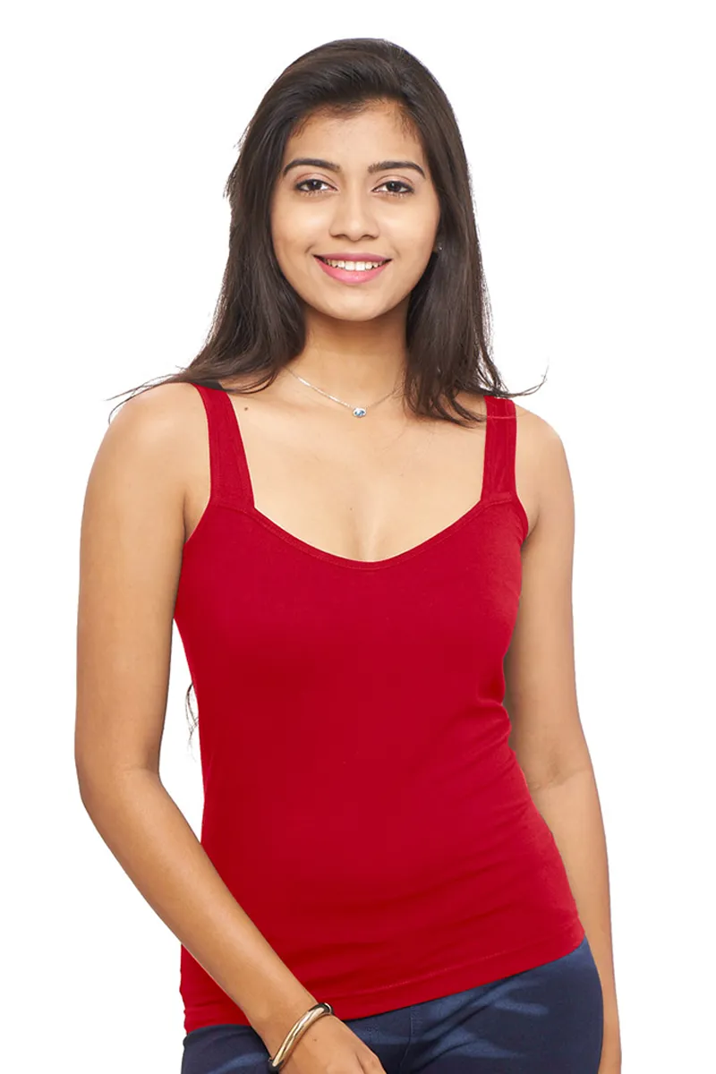 Cotton Solid Camisole for WomenCLW00612MAR80