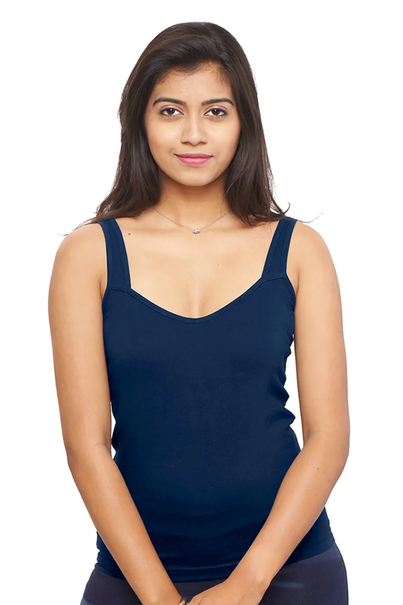 Cotton Solid Camisole for WomenCLW00612NABL85