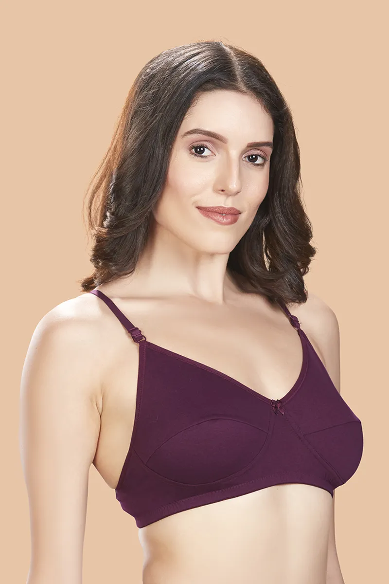 Poomex Cotton Non Padded Bra for Women 