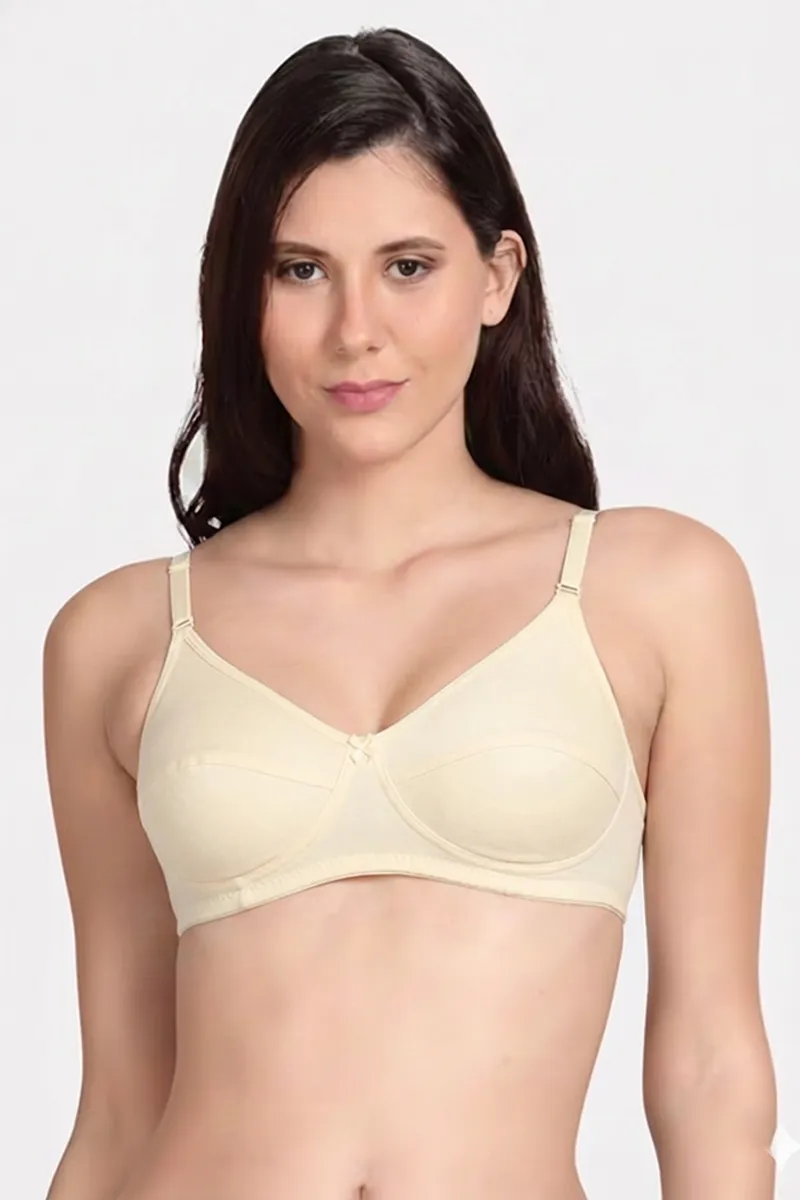 Poomex Cotton Non Padded Bra for Women CLW00614SAN38B