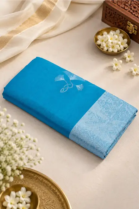 Art Silk Woven Design Saree with Unstitched Blouse for Women