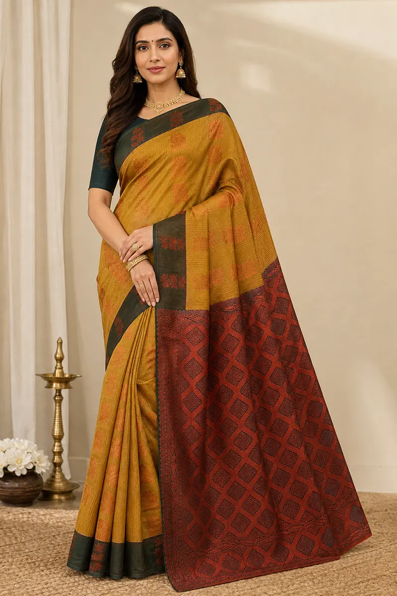 Art Silk Vairaoosi Pattern Saree with Unstitched Blouse for Women CLW00657LGREFRESIZ