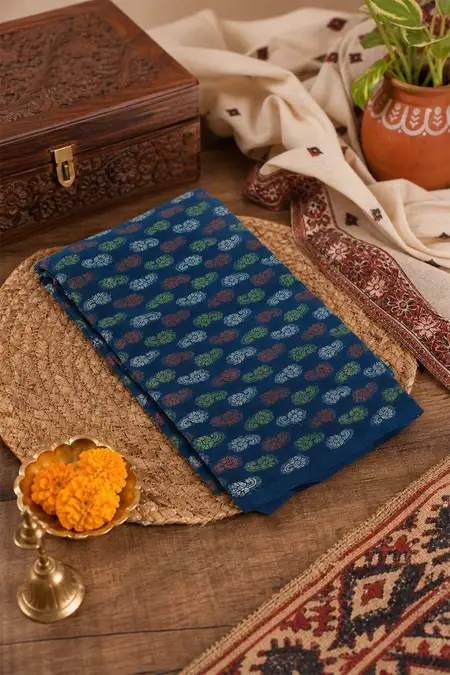 Cotton Self Design Unstitched Blouse Material for Women