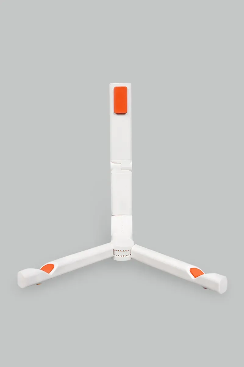 Multipurpose Desktop Mobile Phone and Tablet Stand with Foldable Option (White)